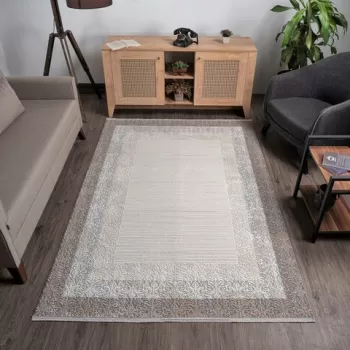 Covor, Leo 2935, 80x300 cm, Polipropilena, Bej imagine