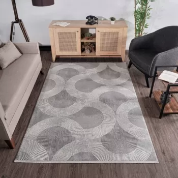 Covor, Leo 2961, 80x150 cm, Polipropilena, Gri imagine