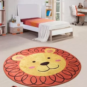 Covor, Leon , Catifea, Multicolor imagine