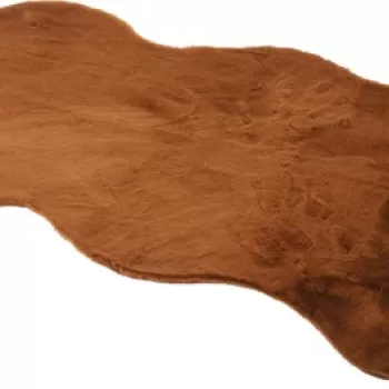 Covor Light Brown, 90x50 cm, poliester, maro imagine