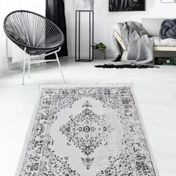 Covor, Loris Grey Djt , 80x120 cm, 50% TESTURA DE catifea/50% poliester, Multicolor imagine