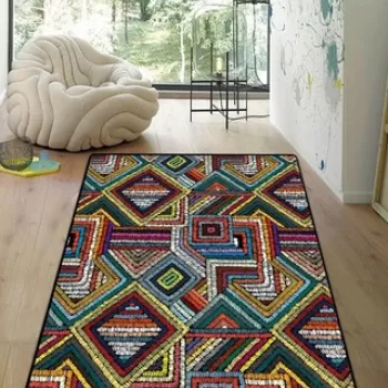 Covor, Maglie, 100x150 cm, Poliester, Multicolor imagine