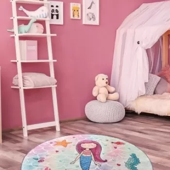 Covor, Mermaid , 50% TESTURA DE catifea/50% poliester, Multicolor imagine