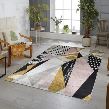 Covor, Milena, 100x150 cm, Poliester, Multicolor imagine