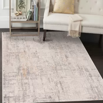 Covor, Motto 4481, 200x290 cm, Polipropilena, Gri / Bej / Maro imagine