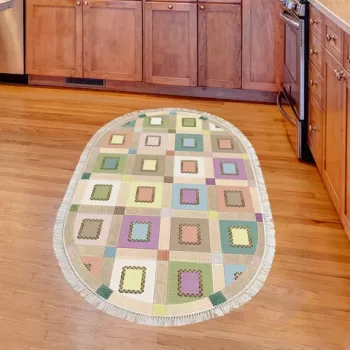 Covor, Mu101, 120x180 cm, Poliamida, Pudra imagine