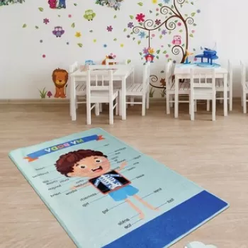 Covor, My Body , 140x190 cm, Catifea, Multicolor imagine