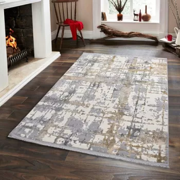 Covor, Notta 1100 , 120x170 cm, Polipropilena, Gri / Bej / Crem imagine