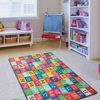 Covor, Numbers , 140x190 cm, Catifea, Multicolor imagine