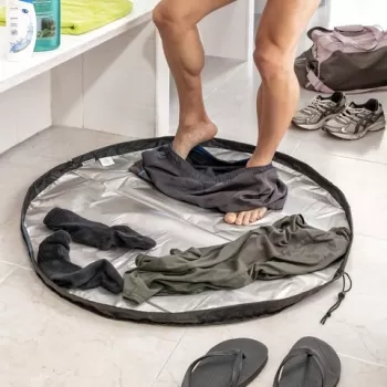 Covor pentru sala si geanta impermeabila 2-in-1 InnovaGoods Sport Fitness imagine