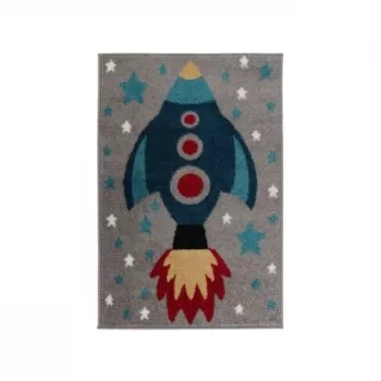 Covor Play Days Rocket Multi 80x120 cm, 100% polipropilena, multicolor imagine