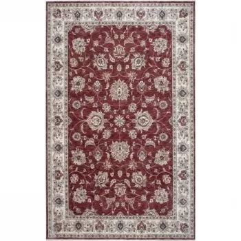 Covor rezistent Eko, ALT 05 - Red, Ivory, 100% poliester, 80 x 150 cm imagine