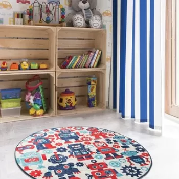 Covor, Robot, Catifea, Multicolor imagine