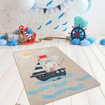 Covor, Sailor , 100x160 cm, Catifea, Multicolor imagine