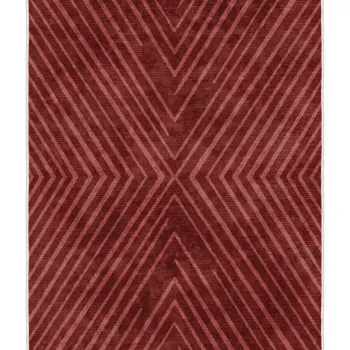 Covor, Sftkece024, 140x220 cm, Poliester, Rosu imagine