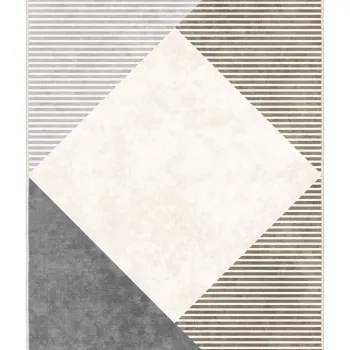 Covor, Sftkece026, 80x150 cm, Poliester, Maro imagine