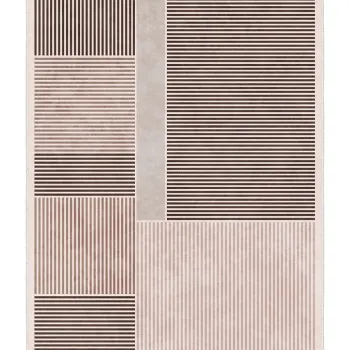 Covor, Sftkece030, 80x200 cm, Poliester, Maro imagine