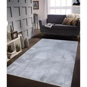 Covor, Soft Plush, 120x180 cm, Poliester, Gri deschis imagine