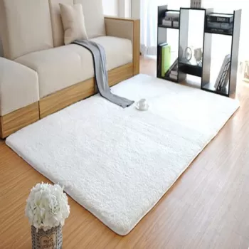 Covor, Soft Plush, 150x230 cm, Poliester, Alb imagine