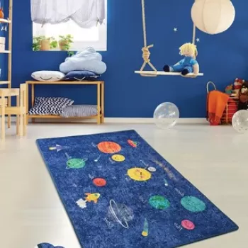 Covor, Space , 200x290 cm, Catifea, Multicolor imagine