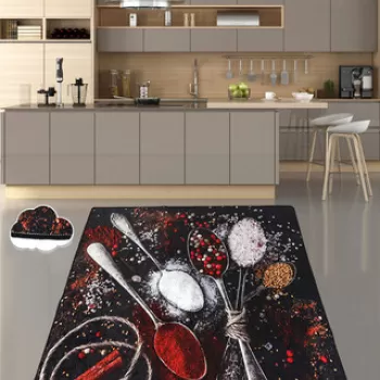 Covor, Spicy Djt , 80x120 cm, 50% TESTURA DE catifea/50% poliester, Multicolor imagine
