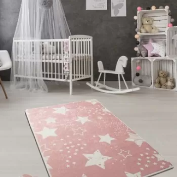 Covor, Stars, 100x160 cm, Catifea, Multicolor imagine