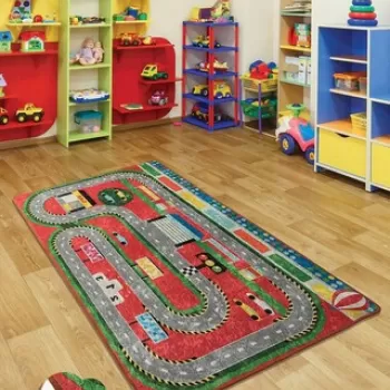 Covor, Station , 200x290 cm, Catifea, Multicolor imagine