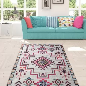 Covor, Tappeto , 50% TESTURA DE catifea/50% poliester, Multicolor imagine