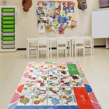 Covor, Tiere 140 x 190 , 50% TESTURA DE catifea/50% poliester, Multicolor imagine