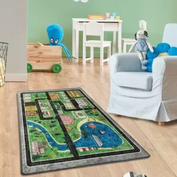 Covor, Traffic , 200x290 cm, Catifea, Multicolor imagine