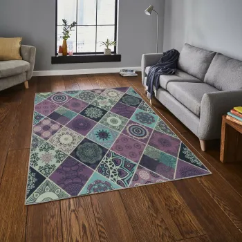 Covor, Valencia, 80x150 cm, Poliester, Multicolor imagine