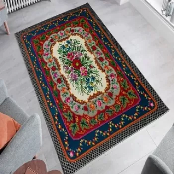 Covor, W1094, 140x220 cm, Poliester, Multicolor imagine