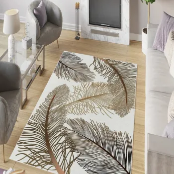 Covor, W763, 160x230 cm, Poliester, Alb imagine