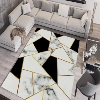 Covor, W856, 180x280 cm, Poliester, Alb imagine