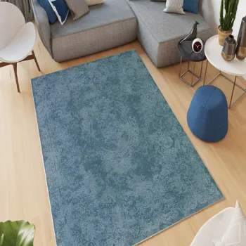 Covor, W903, 180x280 cm, Poliester, Albastru imagine