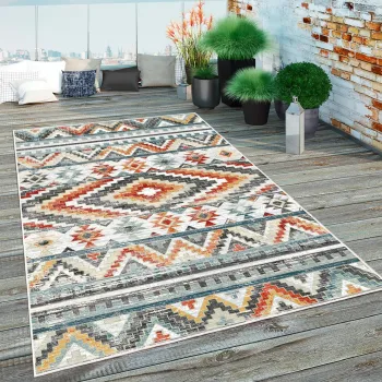 Covor, Woobtny0126, 160x230 cm, BUMBAC/CHENILA, Gri imagine