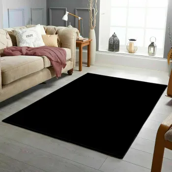 Covor, Wookece1258, 120x180 cm, Poliester, Negru imagine