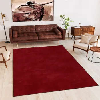 Covor, Wookece1270, 100x150 cm, Poliester, Rosu claret imagine