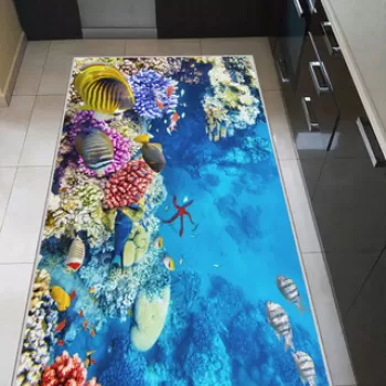 Covor, WOOKECE166, 50x80 cm, Poliester, Multicolor imagine