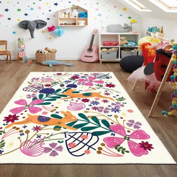 Covor, Wookece1693, 120x180 cm, Poliester, Multicolor imagine