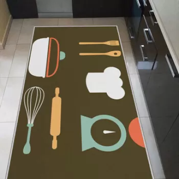 Covor, WOOKECE177, 50x80 cm, Poliester, Multicolor imagine