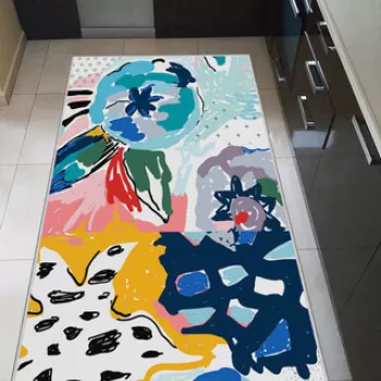 Covor, WOOKECE185, 50x80 cm, Poliester, Multicolor imagine