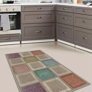 Covor, WOOKECE196, 50x80 cm, Poliester, Multicolor imagine