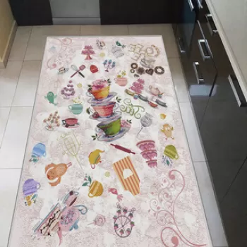 Covor, WOOKECE243, 60x100 cm, Poliester, Multicolor imagine