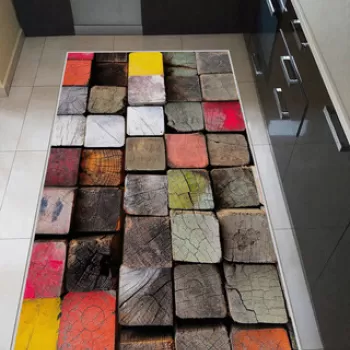Covor, WOOKECE245, 50x80 cm, Poliester, Multicolor imagine