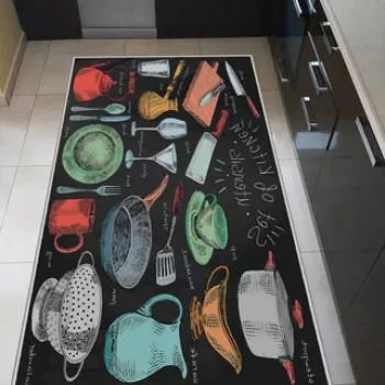 Covor, WOOKECE246, 60x100 cm, Poliester, Multicolor imagine