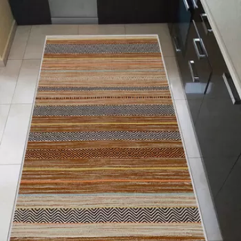 Covor, WOOKECE254, 60x100 cm, Poliester, Multicolor imagine