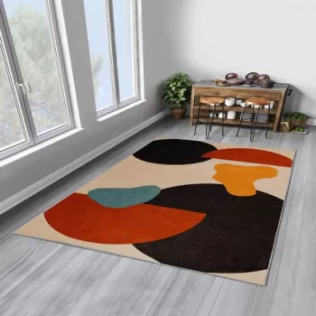 Covor, Woopamuk007, 80x150 cm, Bumbac, Multicolor imagine