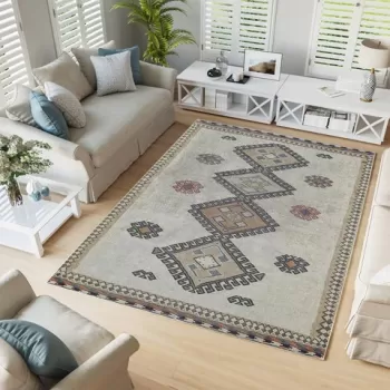 Covor, Woopamuk018, 160x230 cm, Bumbac, Gri imagine