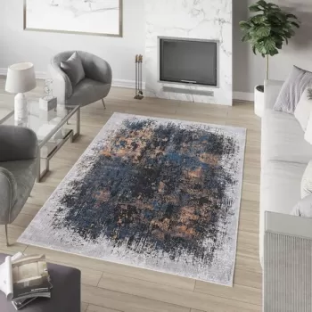 Covor, Woopamuk035, 80x300 cm, Bumbac, Multicolor imagine